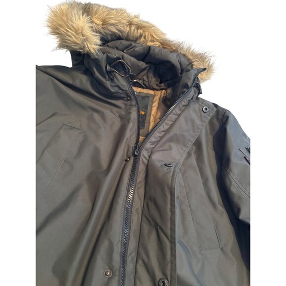 Hawke & Co Thermal Insulated Parka With Faux Fur Hood XL - Picture 6 of 14